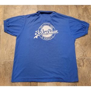 Vintage 80s 90s The Little Red Schoolhouse Polo Shirt Size L Chicago Aurora USA